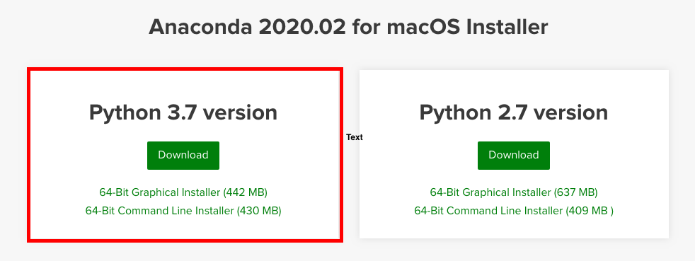 anaconda python 3.7 download mac